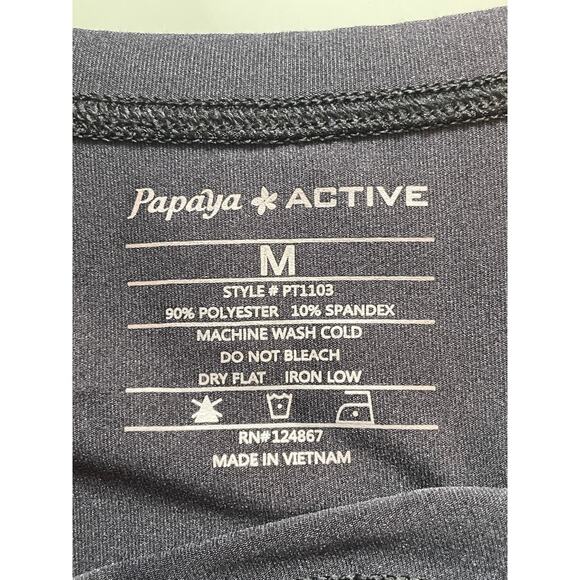 Papaya Active Women's black crop yoga top MED - Picture 4 of 6